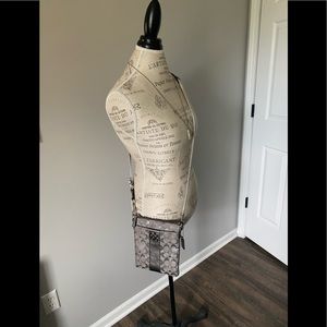 🤍 EUC Authentic Coach Crossbody Purse With Leather Trim